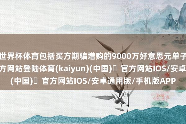 世界杯体育包括买方期骗增购的9000万好意思元单子期权-开yun体育官方网站登陆体育(kaiyun)(中国)❥官方网站IOS/安卓通用版/手机版APP